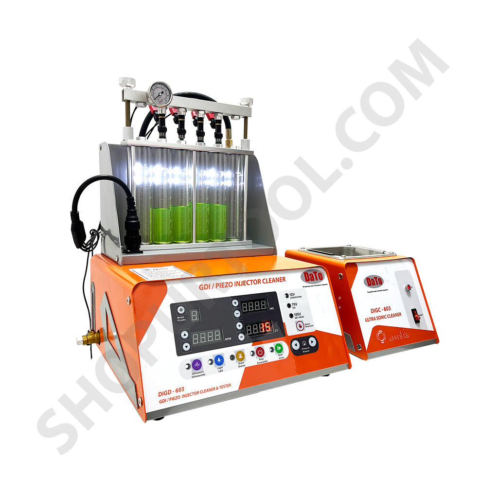 DaTo DIGD603 GDI & Piezo Injector Cleaner and Ultrasonic Tester – 12V/75V/125V