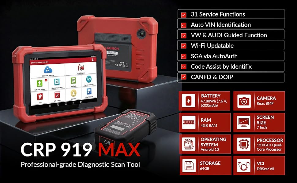 Launch Scan Tool X431 CRP919MAX Wireless Bidirectional Tool