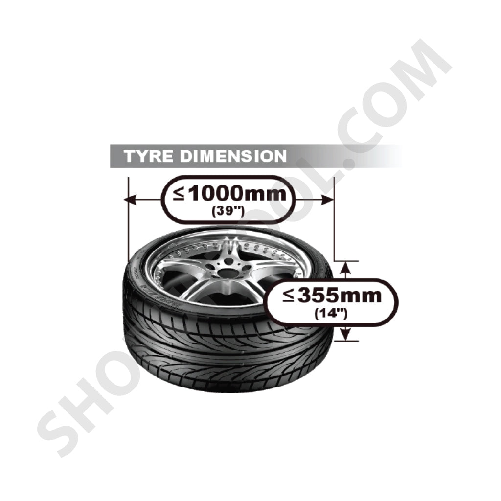 DaTo TCL2410 Tyre Changer Machine – Swing Arm Type, 10-24" Rim Clamping, Jet Blast Inflation