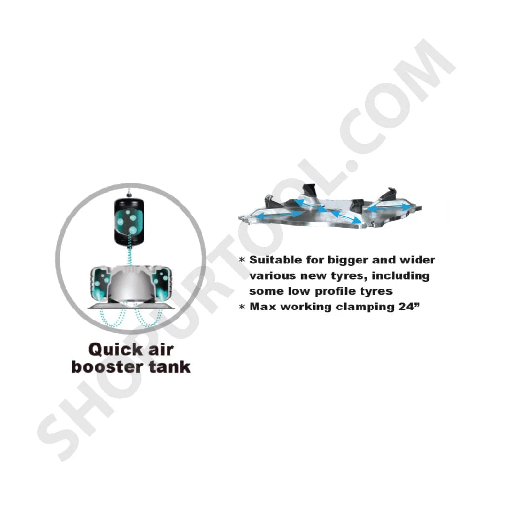 DaTo TCL2613 Tire Changer – Heavy-Duty with Tilting Arm