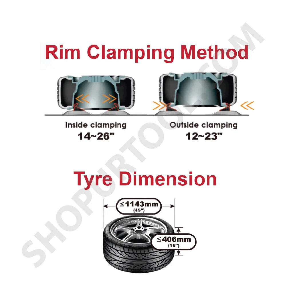 DaTo TCL2613 Tire Changer – Heavy-Duty with Tilting Arm