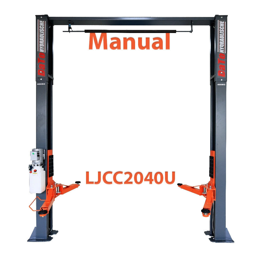 DaTo LJCC2040 Series Two Post Lift 4000kg Capacity