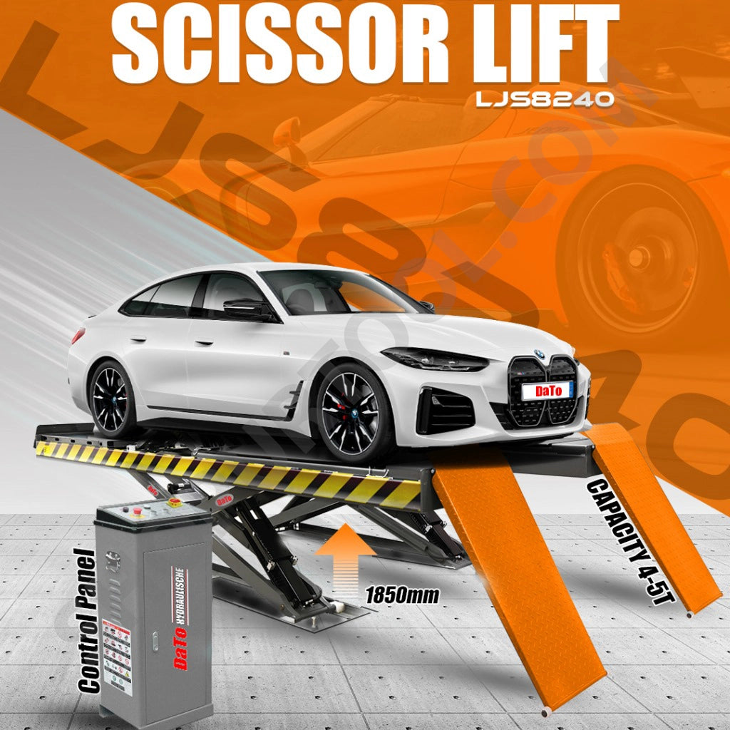 DaTo Large Bed Scissor Lift- Heavy-Duty Vehicle Lifting