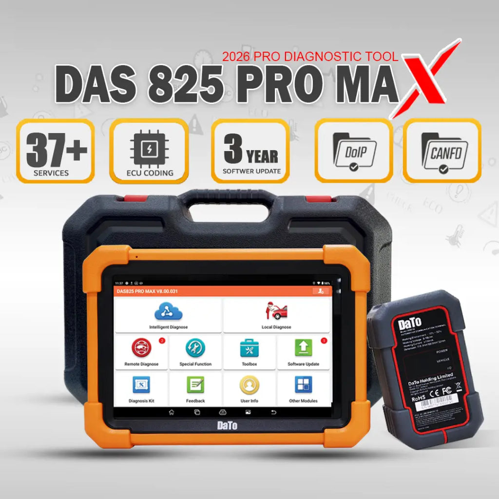 DaTo DAS825 PRO MAX – Advanced 8″ Android Diagnostic Scanner for Garages & Workshops