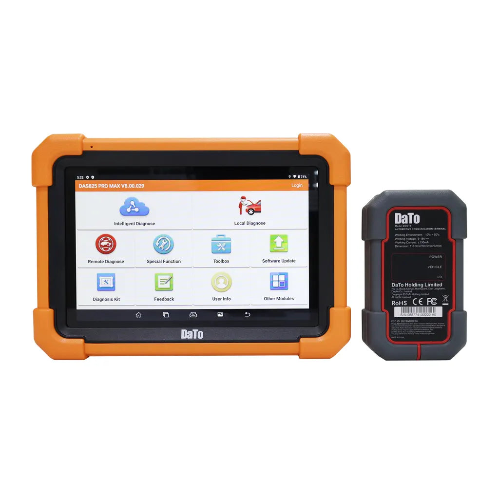 DaTo DAS825 PRO MAX – Advanced 8″ Android Diagnostic Scanner for Garages & Workshops